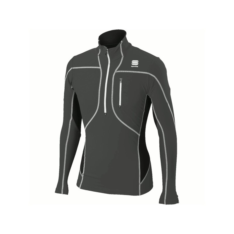 Тёплая кофта Sportful Cardio Evo Tech Top антрацито-чёрная Тёплая кофта Sportful Cardio Evo Tech Top антрацито-чёрная